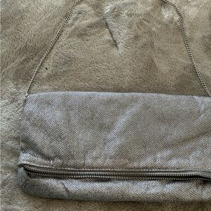 Elegant Silver Clutch Bag